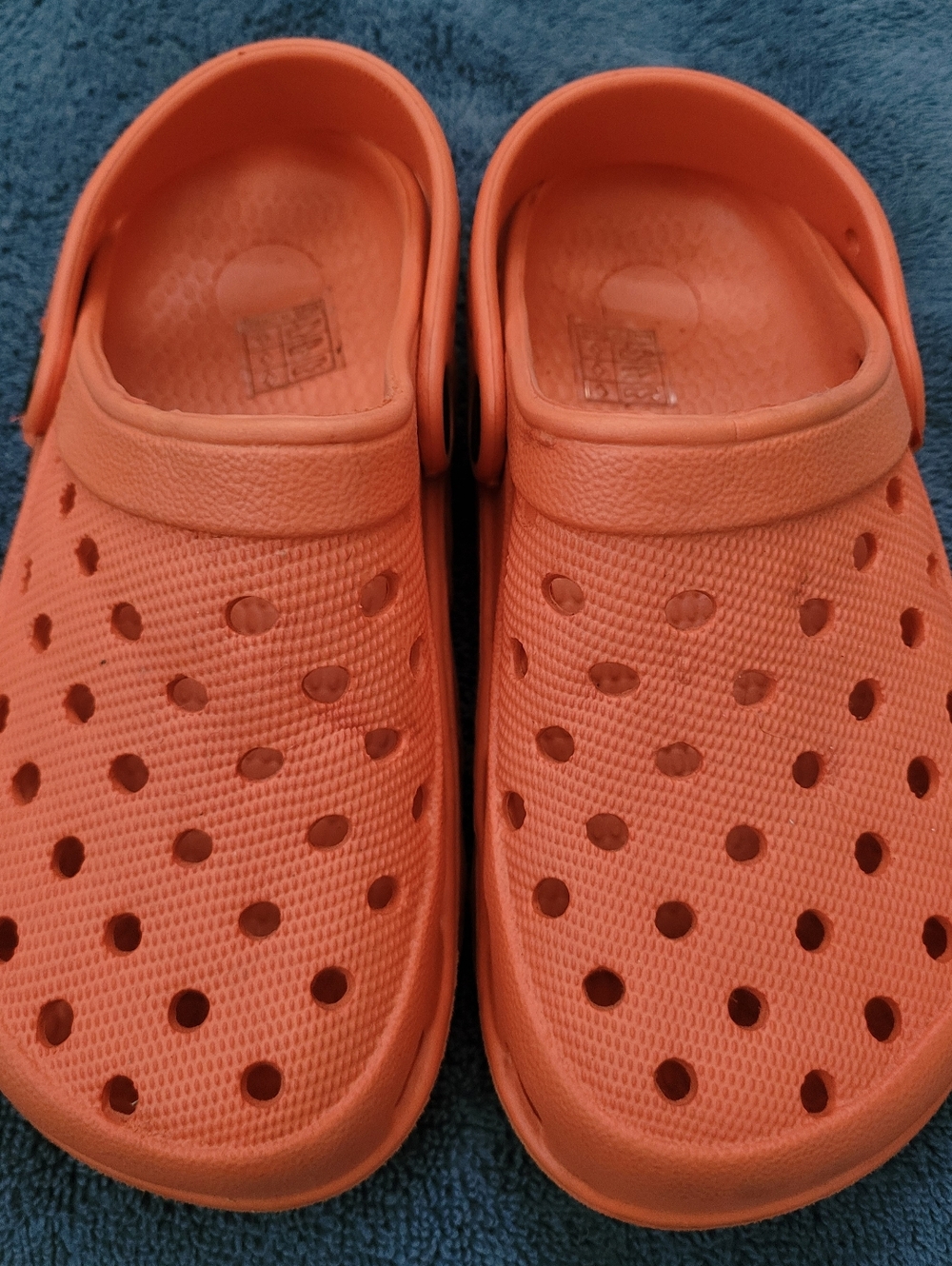 Kids Orange Clog Sandals - Unbranded